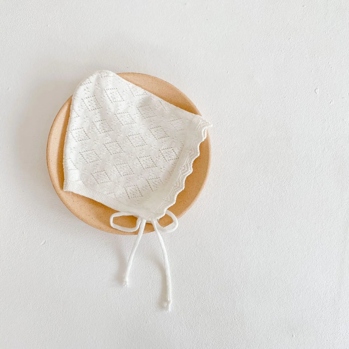 -ベビー帽子 コットンレース ボンネット ベビーハット ベビーアクセサリー 6カラー【mh0003787】 - mamahalo shop - ベビー用帽子 -  べビー服 - 子供服 - 男の子 - 女の子