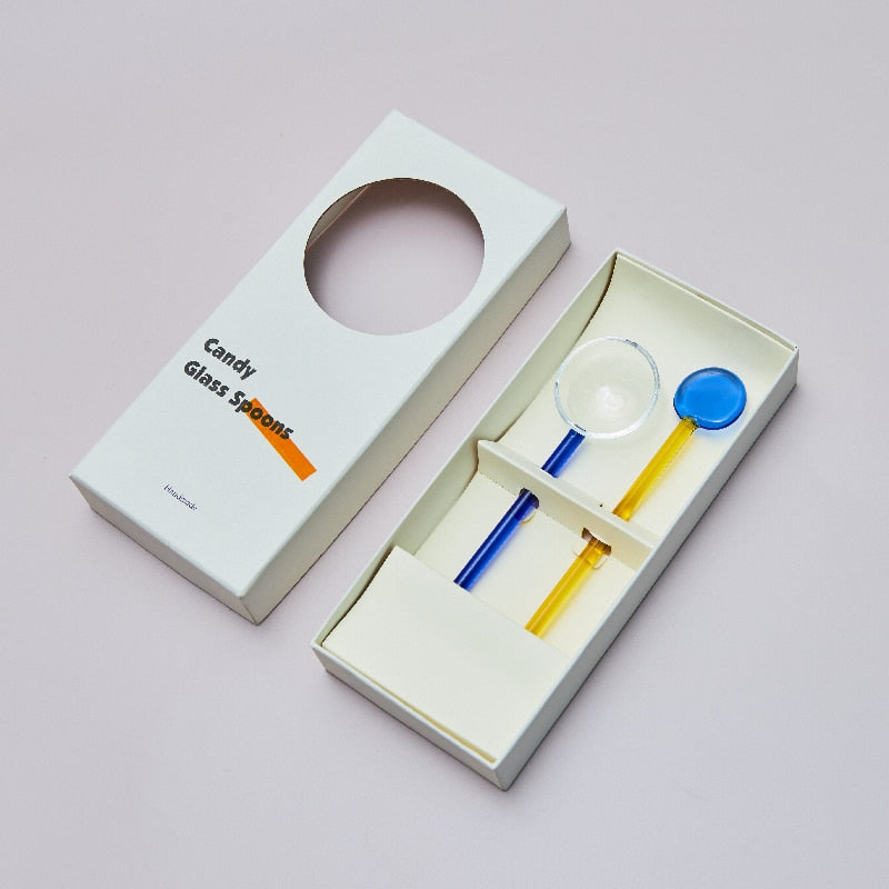 -# スプーン デザート ガラス コーヒー 攪拌 マドラー カトラリー【mh0002806】 - mamahalo shop - カトラリー -  べビー服 - 子供服 - 男の子 - 女の子