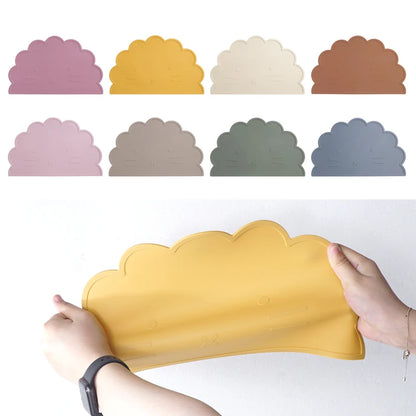 -☺︎ ベビー用シリコンプレースマット 猫キャットデザイン 子供用食器マット ベビー食事用パッド ランチョンマット - mamahalo shop - お食事マット -  べビー服 - 子供服 - 男の子 - 女の子