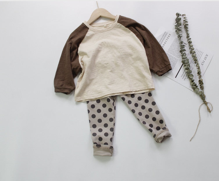 -キッズ みずたま レギンス パンツ - mamahalo shop - レギンスパンツ -  べビー服 - 子供服 - 男の子 - 女の子