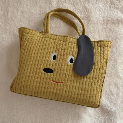 -ママバッグ 犬 いぬ 刺繍 おむつバッグ レッスンバッグ【mh0003496】 - mamahalo shop - マザーズバッグ -  べビー服 - 子供服 - 男の子 - 女の子