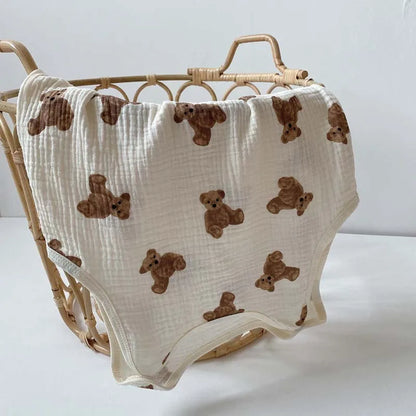 -ベビースリーパー パジャマ ベアくまプリント【mh0000043】 - mamahalo shop - スリーパー -  べビー服 - 子供服 - 男の子 - 女の子