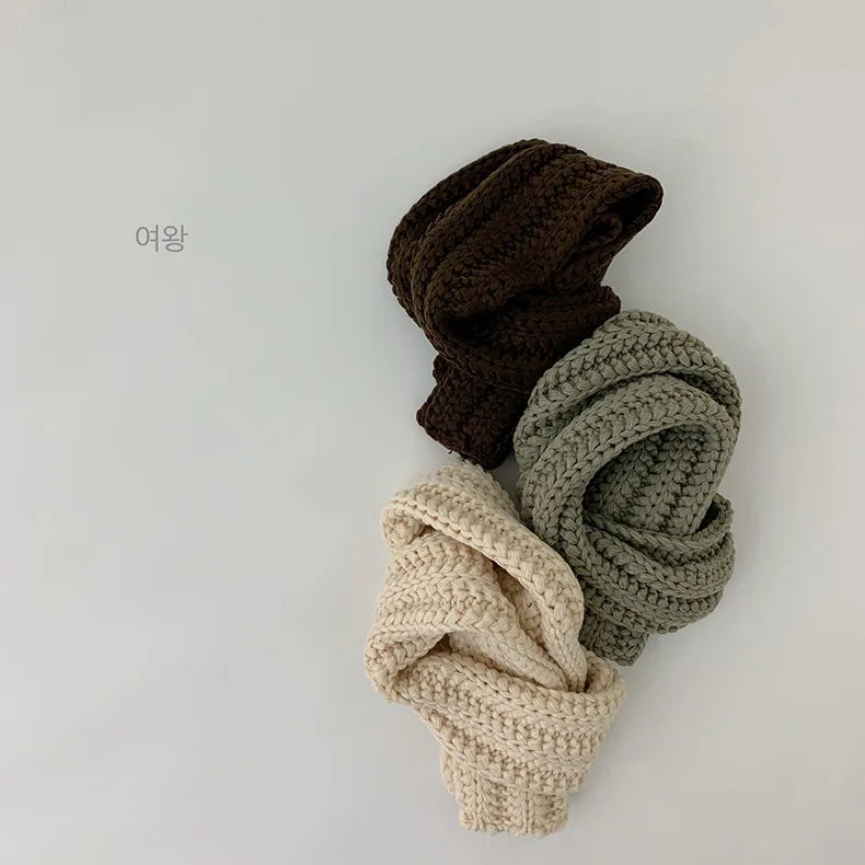 -ベビー キッズ ニット マフラー - mamahalo shop - ネックウォーマー -  べビー服 - 子供服 - 男の子 - 女の子