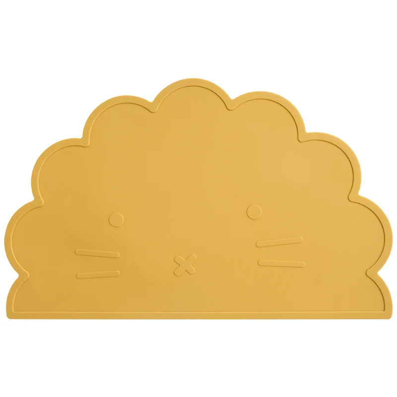 -☺︎ ベビー用シリコンプレースマット 猫キャットデザイン 子供用食器マット ベビー食事用パッド ランチョンマット - mamahalo shop - お食事マット -  べビー服 - 子供服 - 男の子 - 女の子