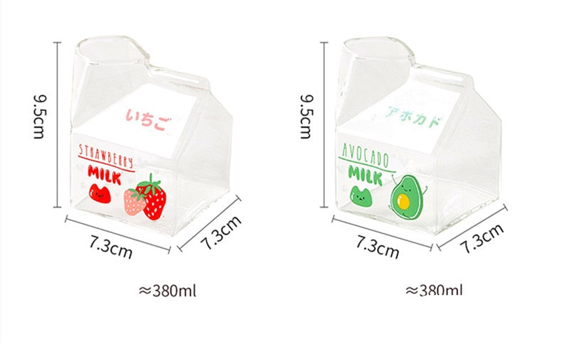 -ガラス 牛乳瓶 電子レンジ カップ 耐熱 ミルク ポット フルーツ グラス【mh0002638】 - mamahalo shop - コップ・グラス・マグ -  べビー服 - 子供服 - 男の子 - 女の子