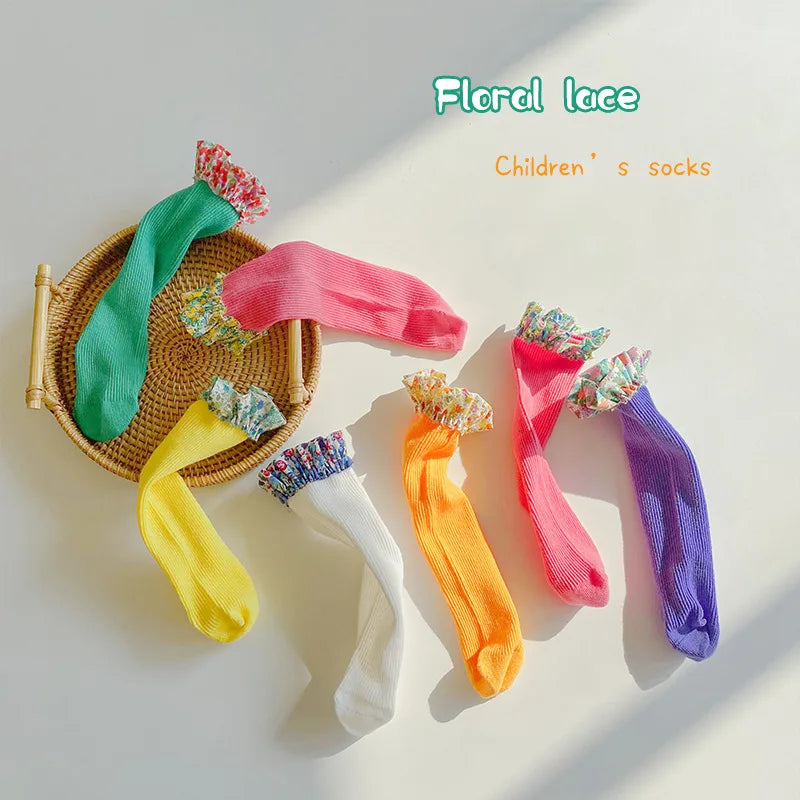 -ベビー キッズ フリル ソックス 靴下 2足 セット - mamahalo shop - ベビー用靴下・タイツ -  べビー服 - 子供服 - 男の子 - 女の子
