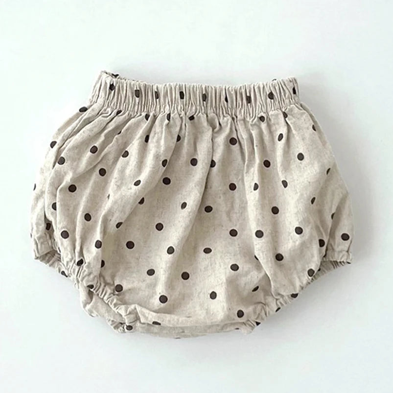 -ベビーパンツ ブルマパンツ ベアくま/チェック/水玉ドットプリント【mh0006248】 - mamahalo shop - ブルマパンツ -  べビー服 - 子供服 - 男の子 - 女の子