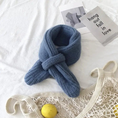 -キッズマフラー ニット スカーフ 9カラー ユニセックス 男の子 女の子 子供服 - mamahalo shop - ネックウォーマー -  べビー服 - 子供服 - 男の子 - 女の子