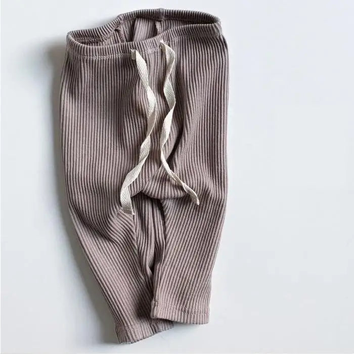 -ベビー リブ レギンス パンツ - mamahalo shop - レギンスパンツ -  べビー服 - 子供服 - 男の子 - 女の子