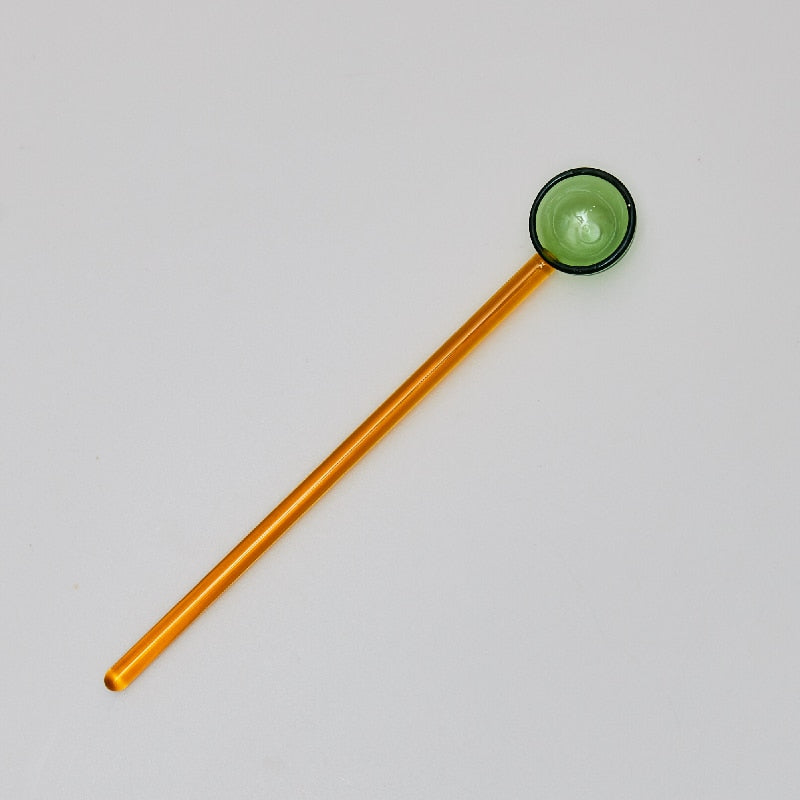 -# スプーン デザート ガラス コーヒー 攪拌 マドラー カトラリー【mh0002806】 - mamahalo shop - カトラリー -  べビー服 - 子供服 - 男の子 - 女の子