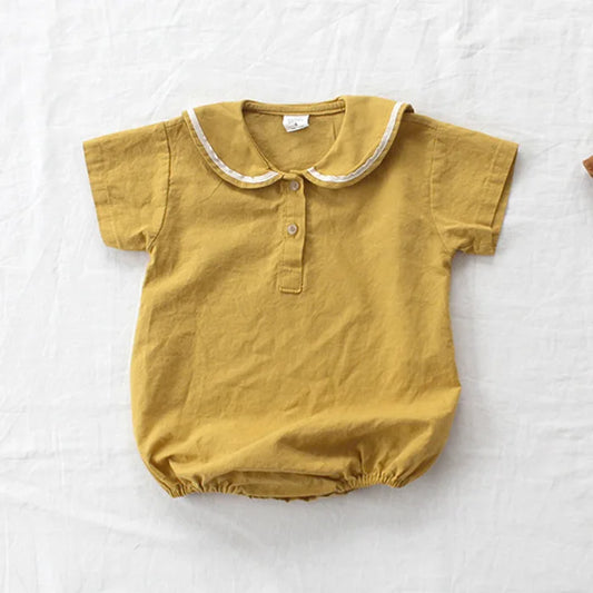 -ベビー セーラーカラー ロンパース【mh0003587】 - mamahalo shop - 半袖ロンパース -  べビー服 - 子供服 - 男の子 - 女の子