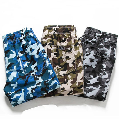 -キッズジュニア水着 ボーイズパンツ スイムパンツ スイムショーツ カモフラ スイムウェア【mh0005126】 - mamahalo shop - ベビー用水着 -  べビー服 - 子供服 - 男の子 - 女の子