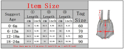 -ベビーロンパース サスペンダーブルマ フリルブルマ 長袖Tシャツ - mamahalo shop - ノースリーブロンパース -  べビー服 - 子供服 - 男の子 - 女の子