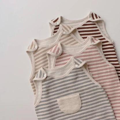 -ベビースリーパー ボーダー 寝袋 パジャマ【mh0003540】 - mamahalo shop - スリーパー -  べビー服 - 子供服 - 男の子 - 女の子