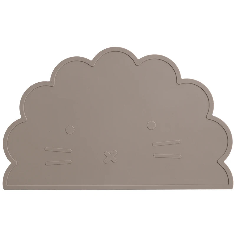 -☺︎ ベビー用シリコンプレースマット 猫キャットデザイン 子供用食器マット ベビー食事用パッド ランチョンマット - mamahalo shop - お食事マット -  べビー服 - 子供服 - 男の子 - 女の子