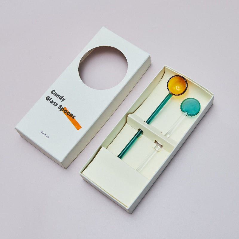 -# スプーン デザート ガラス コーヒー 攪拌 マドラー カトラリー【mh0002806】 - mamahalo shop - カトラリー -  べビー服 - 子供服 - 男の子 - 女の子