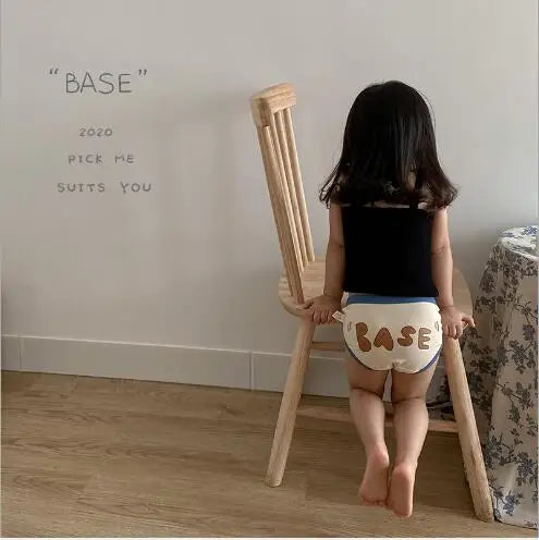 -キッズ下着 ガールズボーイズパンツ アンダーウェア レターロゴ ブリーフ【mh0004083】 - mamahalo shop - 幼児用下着 -  べビー服 - 子供服 - 男の子 - 女の子