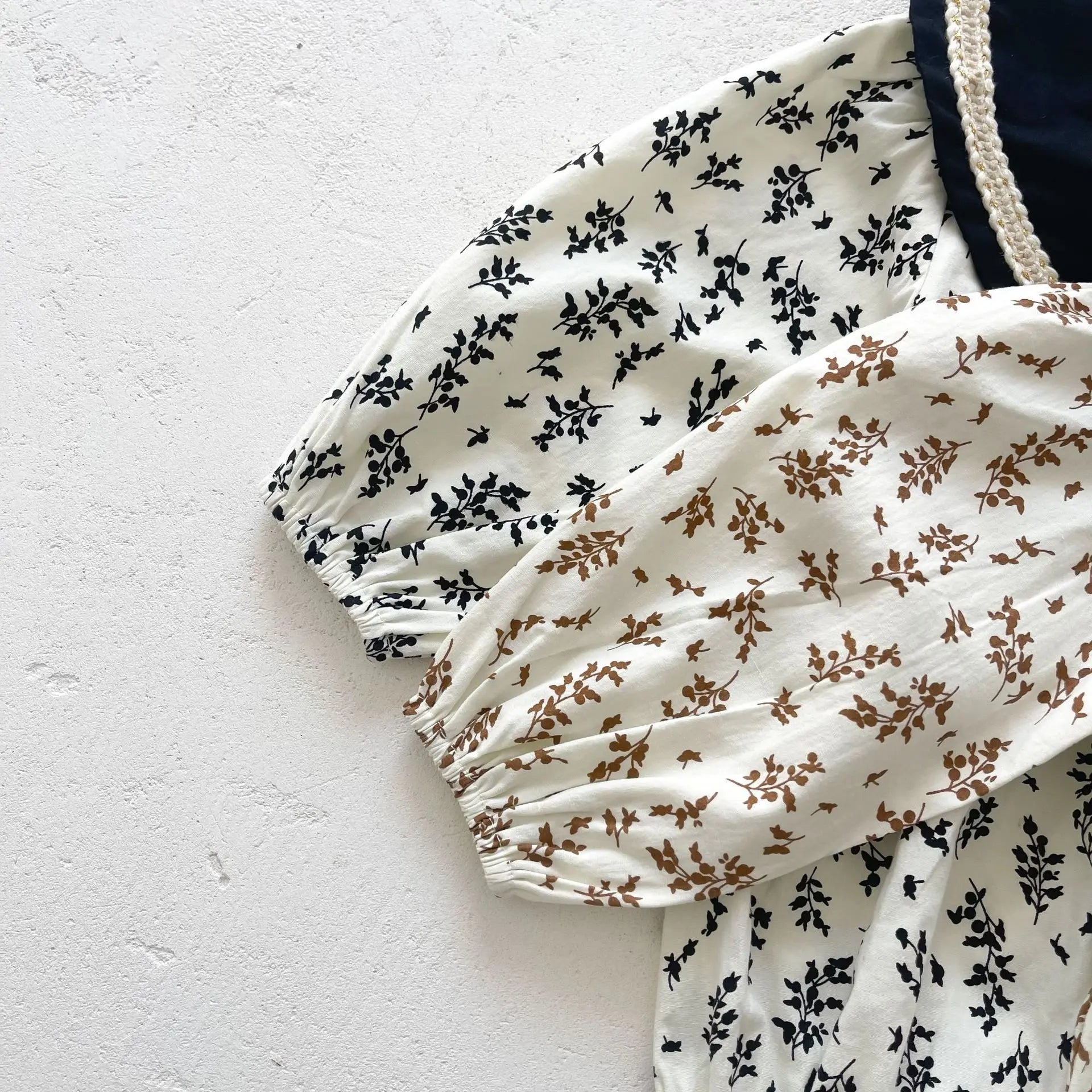 -ベビー フラワー 長袖 ロンパース ボンネット セット - mamahalo shop - 長袖ロンパース -  べビー服 - 子供服 - 男の子 - 女の子