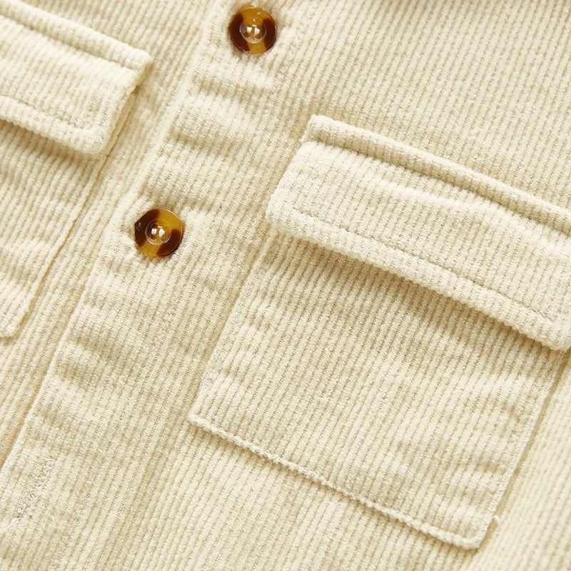 -ベビージャンプスーツ コーデュロイシャツつなぎ 2カラー【mh0006972】 - mamahalo shop - 長袖ジャンプスーツ -  べビー服 - 子供服 - 男の子 - 女の子