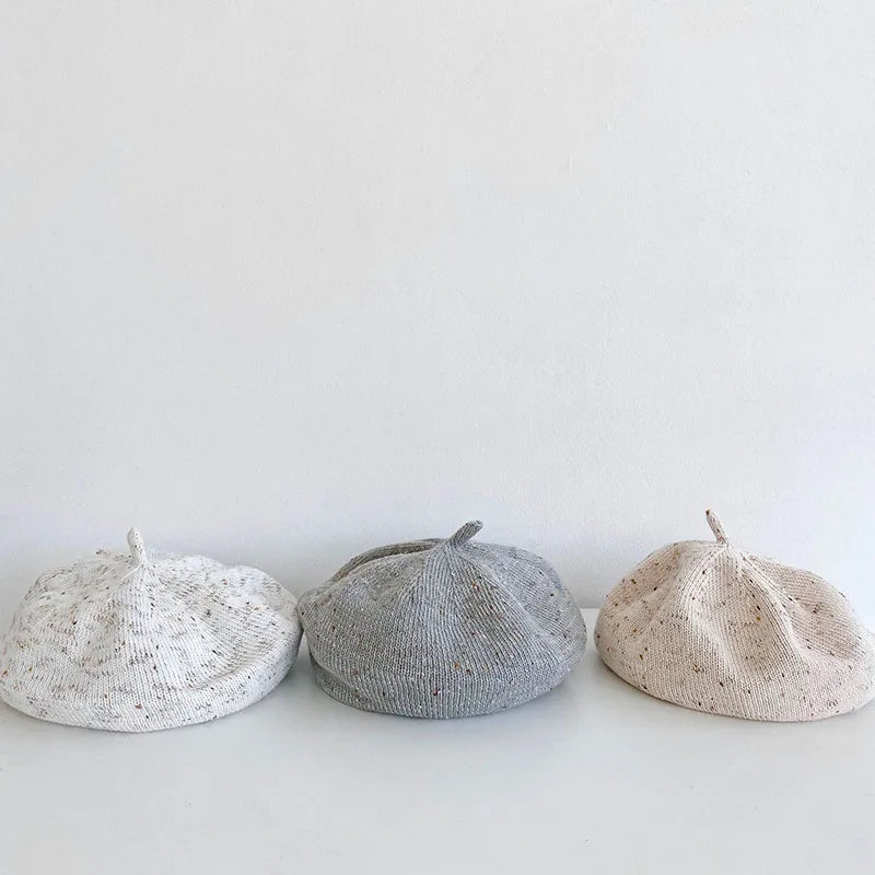 -ベビー キッズ ニット ベレー帽 帽子 - mamahalo shop - ベビー用帽子 -  べビー服 - 子供服 - 男の子 - 女の子