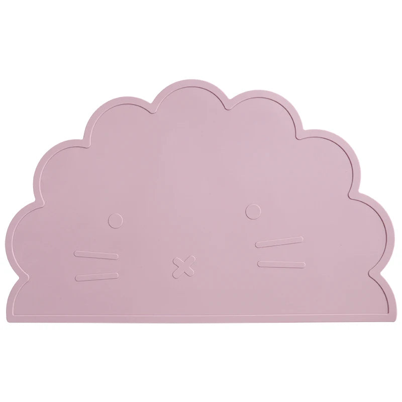 -☺︎ ベビー用シリコンプレースマット 猫キャットデザイン 子供用食器マット ベビー食事用パッド ランチョンマット - mamahalo shop - お食事マット -  べビー服 - 子供服 - 男の子 - 女の子