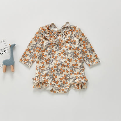 -ベビー レモン フラワー 水着 ワンピース ビキニ【mh0002858】 - mamahalo shop - ベビー用水着 -  べビー服 - 子供服 - 男の子 - 女の子