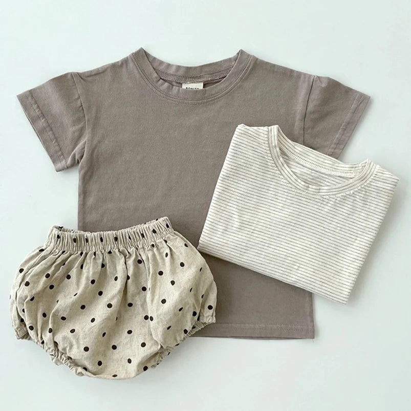 -ベビーパンツ ブルマパンツ ベアくま/チェック/水玉ドットプリント【mh0006248】 - mamahalo shop - ブルマパンツ -  べビー服 - 子供服 - 男の子 - 女の子