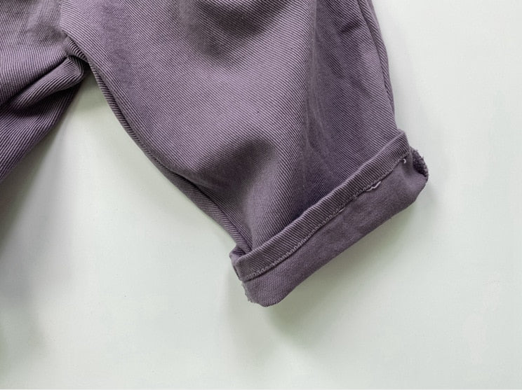 -キッズ カラー コットン ルーズ パンツ - mamahalo shop - ロングパンツ・スウェットパンツ -  べビー服 - 子供服 - 男の子 - 女の子