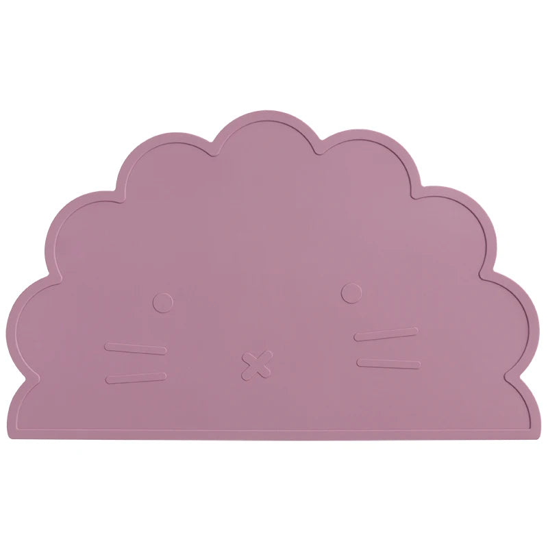 -☺︎ ベビー用シリコンプレースマット 猫キャットデザイン 子供用食器マット ベビー食事用パッド ランチョンマット - mamahalo shop - お食事マット -  べビー服 - 子供服 - 男の子 - 女の子