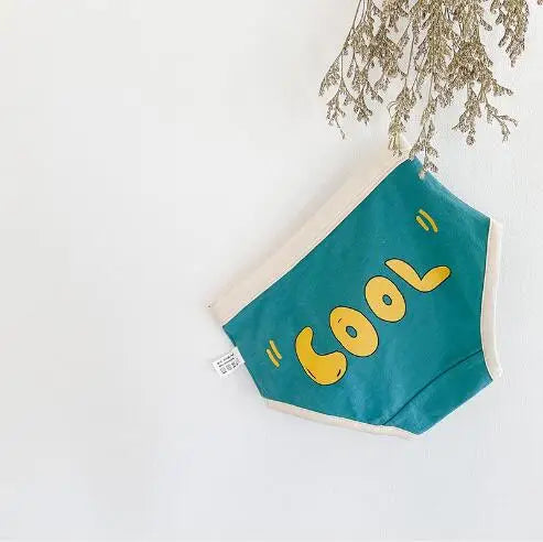 -キッズ下着 ガールズボーイズパンツ アンダーウェア レターロゴ ブリーフ【mh0004083】 - mamahalo shop - 幼児用下着 -  べビー服 - 子供服 - 男の子 - 女の子