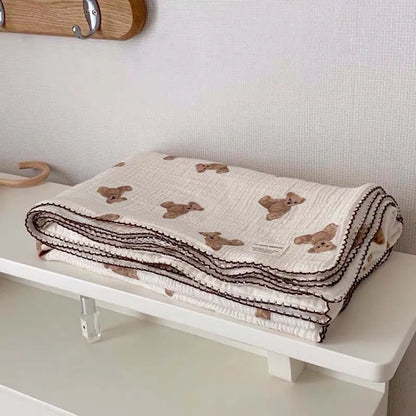 -くま ブランケット おくるみ - mamahalo shop - ベビーブランケット・タオル -  べビー服 - 子供服 - 男の子 - 女の子