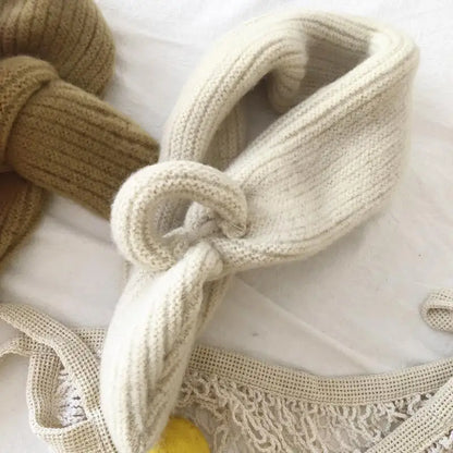 -キッズマフラー ニット スカーフ 9カラー ユニセックス 男の子 女の子 子供服 - mamahalo shop - ネックウォーマー -  べビー服 - 子供服 - 男の子 - 女の子