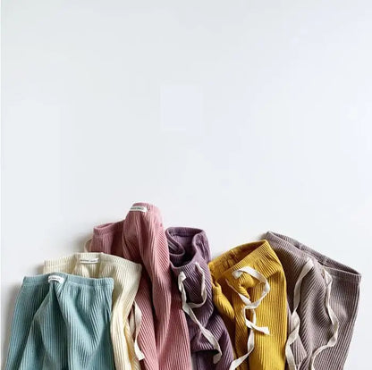 -ベビー リブ レギンス パンツ - mamahalo shop - レギンスパンツ -  べビー服 - 子供服 - 男の子 - 女の子