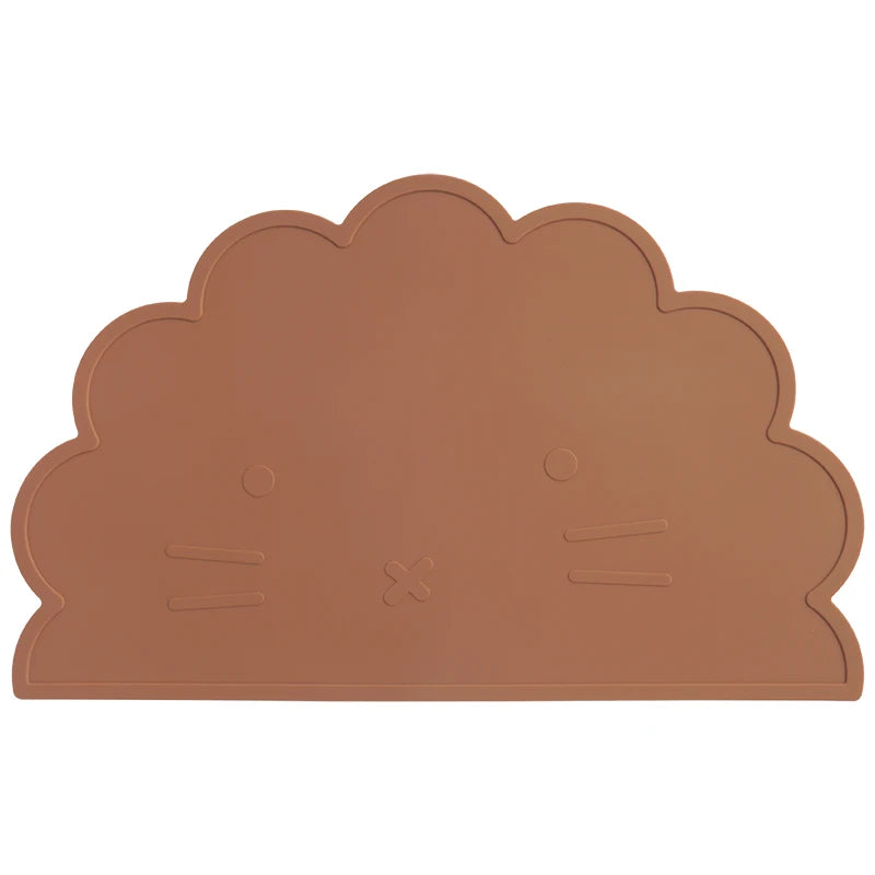 -☺︎ ベビー用シリコンプレースマット 猫キャットデザイン 子供用食器マット ベビー食事用パッド ランチョンマット - mamahalo shop - お食事マット -  べビー服 - 子供服 - 男の子 - 女の子