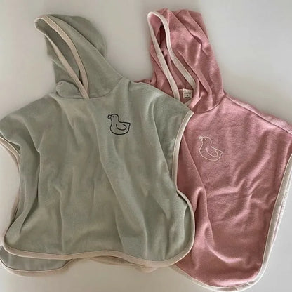 -ベビー キッズ フーディ タオル ローブ プールタオル フード付きタオル - mamahalo shop - ベビーブランケット・タオル -  べビー服 - 子供服 - 男の子 - 女の子