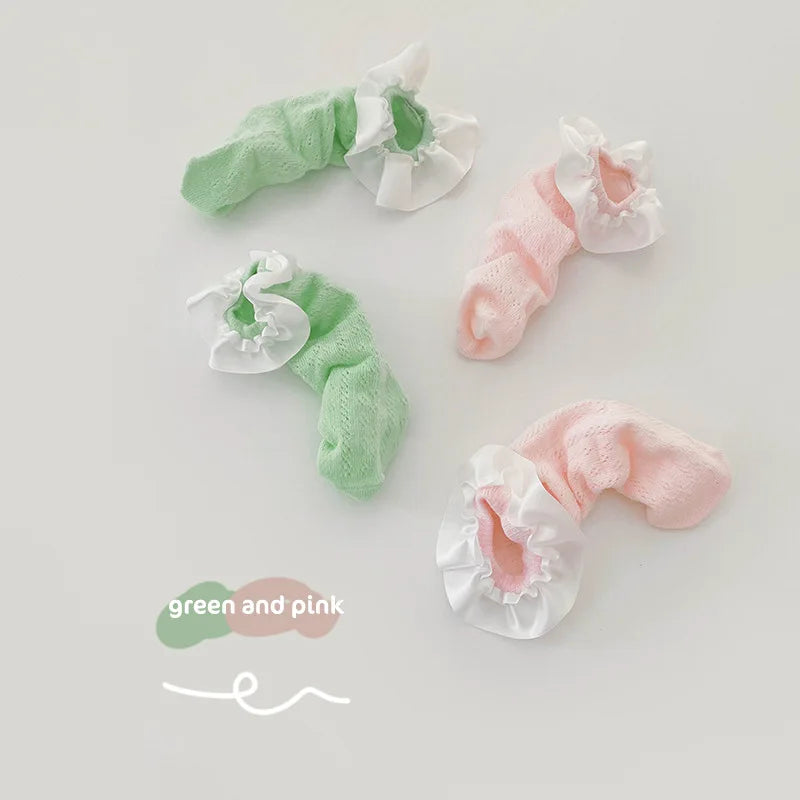 -ベビー キッズ フリル ソックス 靴下 2足 セット - mamahalo shop - ベビー用靴下・タイツ -  べビー服 - 子供服 - 男の子 - 女の子