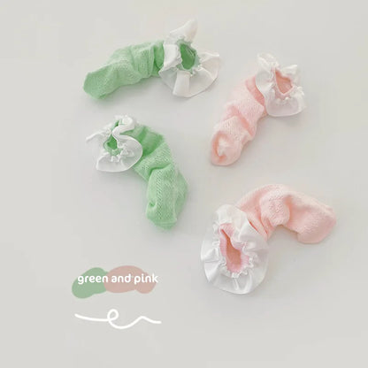 -ベビー キッズ フリル ソックス 靴下 2足 セット - mamahalo shop - ベビー用靴下・タイツ -  べビー服 - 子供服 - 男の子 - 女の子