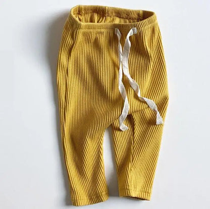 -ベビー リブ レギンス パンツ - mamahalo shop - レギンスパンツ -  べビー服 - 子供服 - 男の子 - 女の子
