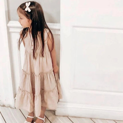 ☺︎ キッズワンピース ノースリーブサマードレスワンピース 2カラー - mamahalo shop - ノースリーブワンピース -  べビー服 - 子供服 - 男の子 - 女の子