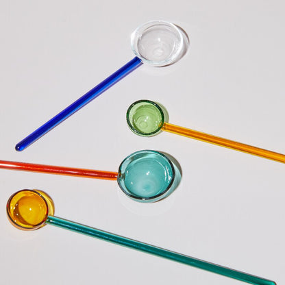 -# スプーン デザート ガラス コーヒー 攪拌 マドラー カトラリー【mh0002806】 - mamahalo shop - カトラリー -  べビー服 - 子供服 - 男の子 - 女の子