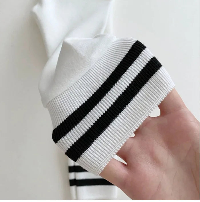 -ベビーパンツ レギンスパンツ ボーダー柄リブ 3カラー - mamahalo shop - レギンスパンツ -  べビー服 - 子供服 - 男の子 - 女の子