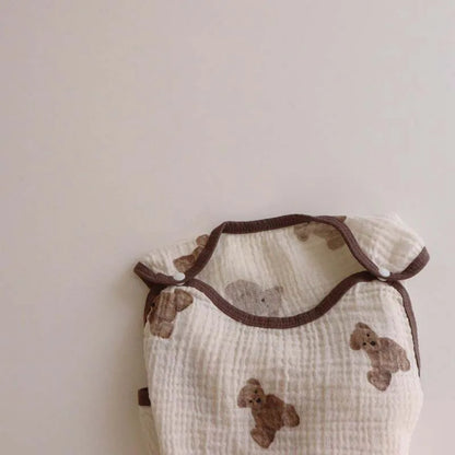 -ベビースリーパー パジャマ ベアくまプリント【mh0000043】 - mamahalo shop - スリーパー -  べビー服 - 子供服 - 男の子 - 女の子