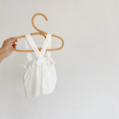 -ベビーセットアップ 3点セット 半袖ボディスーツ+レースエプロンスカート+ボンネット帽子【mh0006238】 - mamahalo shop - 半袖ロンパース -  べビー服 - 子供服 - 男の子 - 女の子