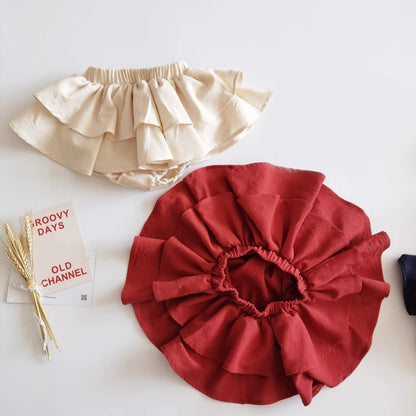 -☺︎ ベビーブルマ ダブルフリルブルマパンツ - mamahalo shop - ブルマパンツ -  べビー服 - 子供服 - 男の子 - 女の子