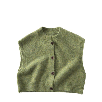 -レトロフロントボタンニットベスト【mh0011090】 - mamahalo shop - ベスト -  べビー服 - 子供服 - 男の子 - 女の子