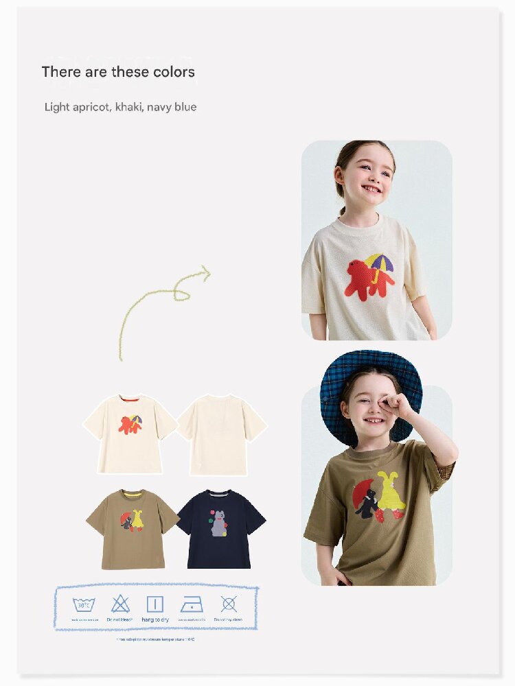 Cartoon Graphic Quick-Dry Short-Sleeved T-Shirt ドライ 半袖Tシャツ【mh0013193】