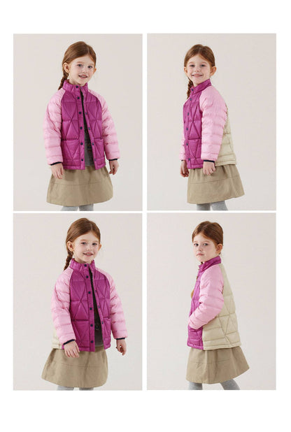 -キッズ ダウンジャケット 90%ホワイトダックダウン 撥水 軽量 アウター【mh0011344】 - mamahalo shop - ショートコート・ジャケット・ジャンパー -  べビー服 - 子供服 - 男の子 - 女の子