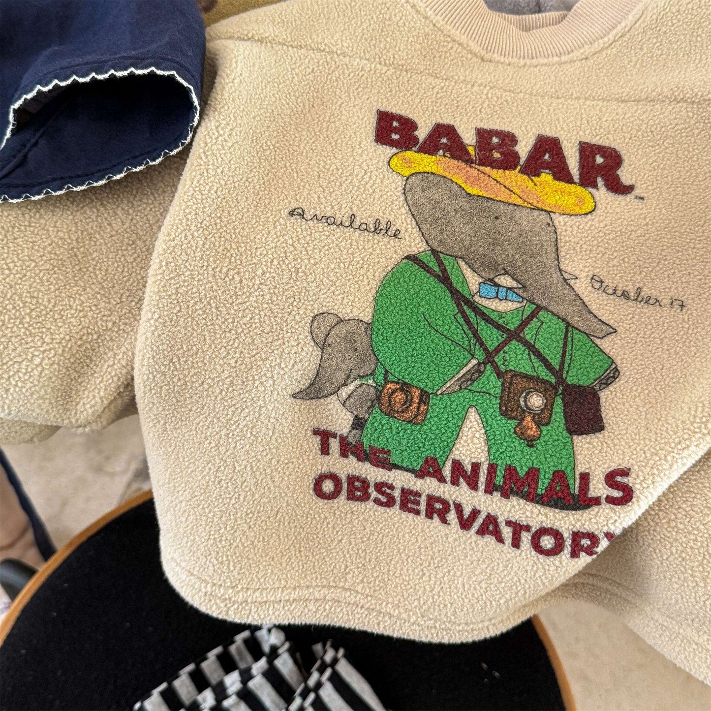 長袖フリーススウェット プリント トレーナー ゆるシルエット【mh0011435】