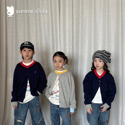 yummy&rocky | Organic Cotton Embroidery Cardigan 刺繍オーガニックコットンカーディガン【mh0020105】