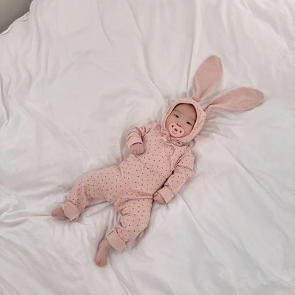 -ハートプリントトップス+レギンスセット うさ耳帽子 3点セット【mh0011177】 - mamahalo shop - 長袖セットアップ -  べビー服 - 子供服 - 男の子 - 女の子